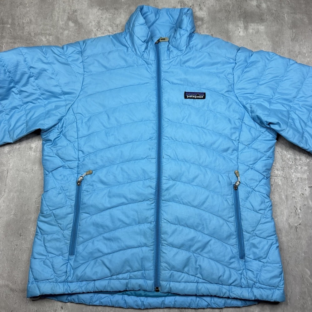 Patagonia Down Sweater Jacket Womens Small Light Blue Lightweight Puffer 846882 - Picture 3 of 9